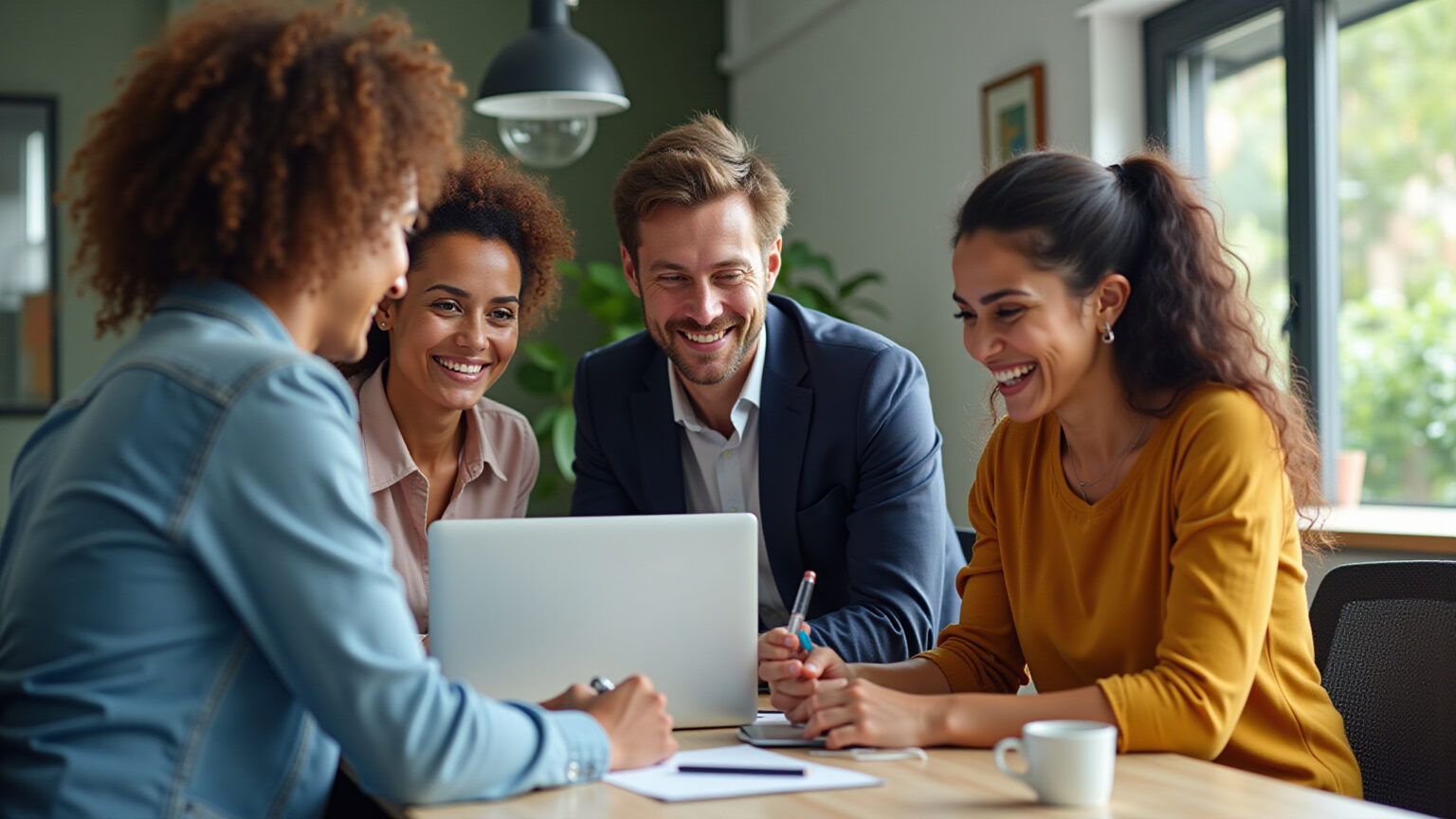 Link Building Interno: A Estratégia Essencial para Impulsionar sua Autoridade Online Equipe diversa trabalhando em estratégia de link building interno.