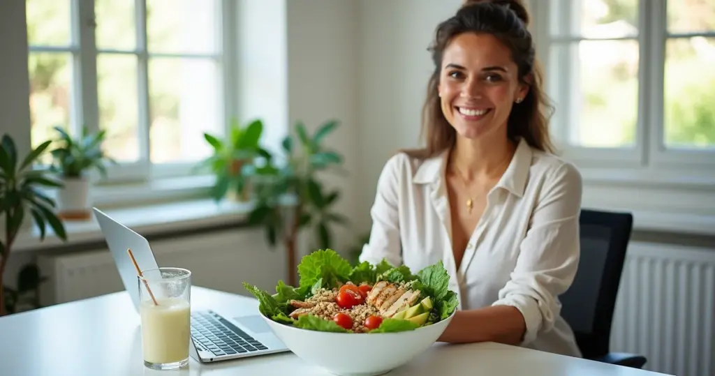 Alimentação para quem fica muito tempo sentado: salada pronta em 20 min Alimentação para quem fica muito tempo sentado: salada pronta em 20 min