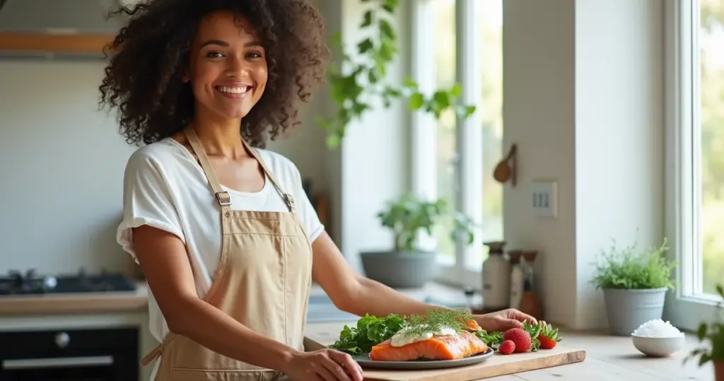 Alimentos para a tireoide: receita de salmão com molho cremoso em 40min