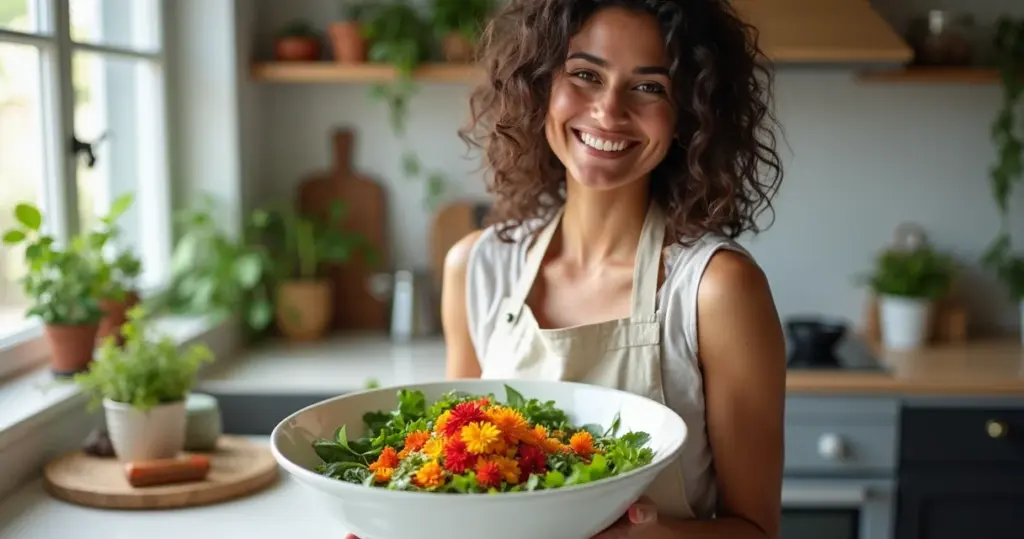 Capuchinha flores comestíveis na salada: gourmet em 5 minutos