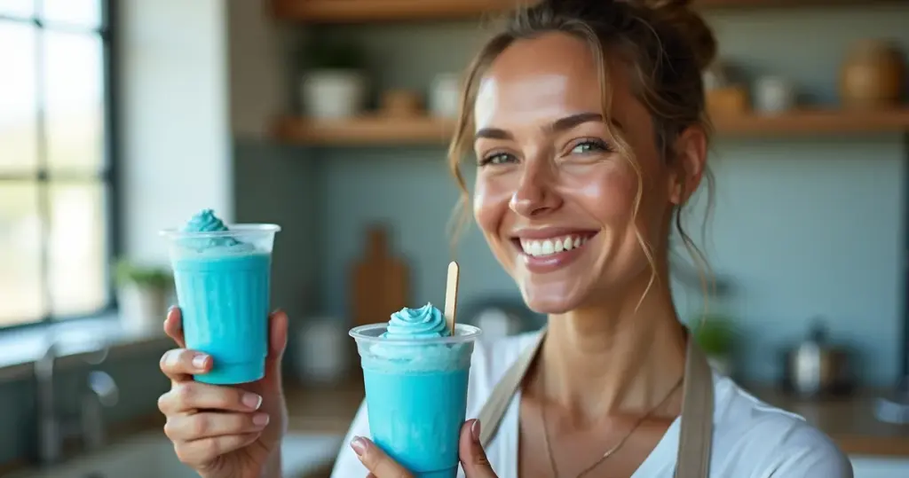 Como fazer geladinho gourmet blue ice cremoso que derrete na boca