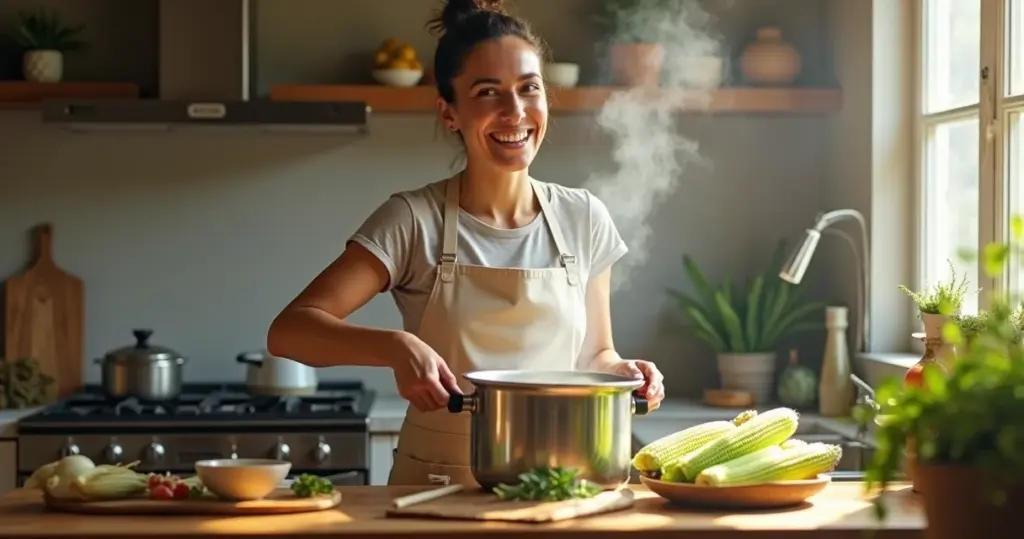 Como fazer milho verde panela pressão: macio em 15 min sem borracha