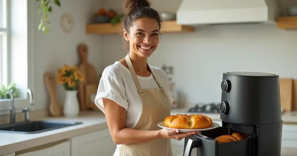 Como fazer pão queijo vegano airfryer com textura perfeita em 30min