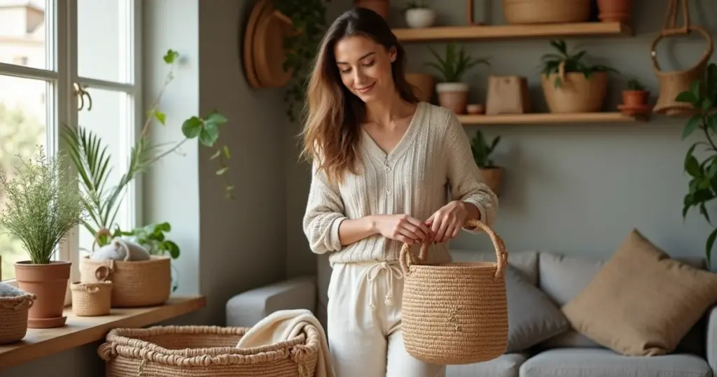 28 Ideias de Decoração com Cestos que Organizam e Aquecem sua Casa 28 Ideias de Decoração com Cestos que Organizam e Aquecem sua Casa