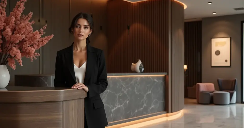 27 Ideias de Decoração de Recepção de Hotel que Transformam Hóspede em Fã