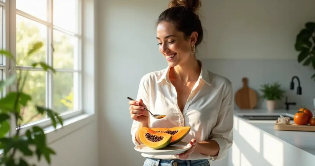 Mamão para o intestino e digestão: como essa fruta regula seu corpo de verdade