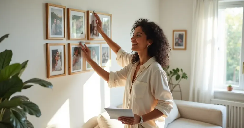 Mural de fotos como fazer: transforme memórias em arte na parede em 6 passos