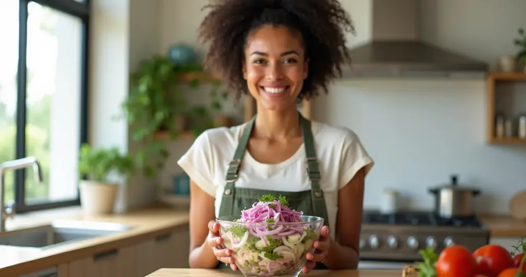 Salada de cebola crua como fazer: sem ardência e crocante em 25 min