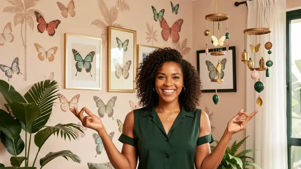 Decoração borboleta: adesivos, quadros e móbiles que conversam entre si Decoração borboleta: adesivos, quadros e móbiles que conversam entre si