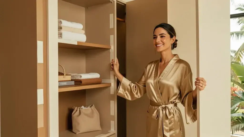 Iluminação de closet embutida: onde colocar a fita de LED e qual cor escolher