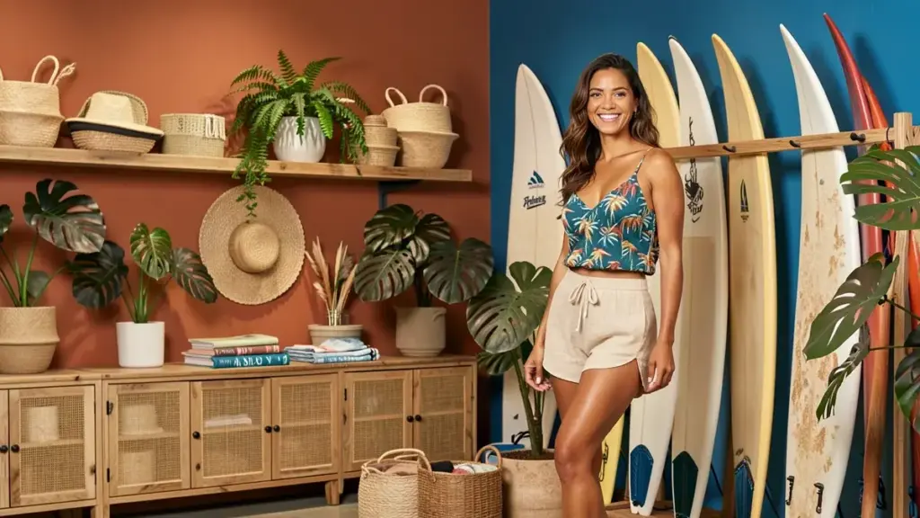 Decoração de loja de surf: materiais, cores e expositores que funcionam de verdade Decoração de loja de surf: materiais, cores e expositores que funcionam de verdade